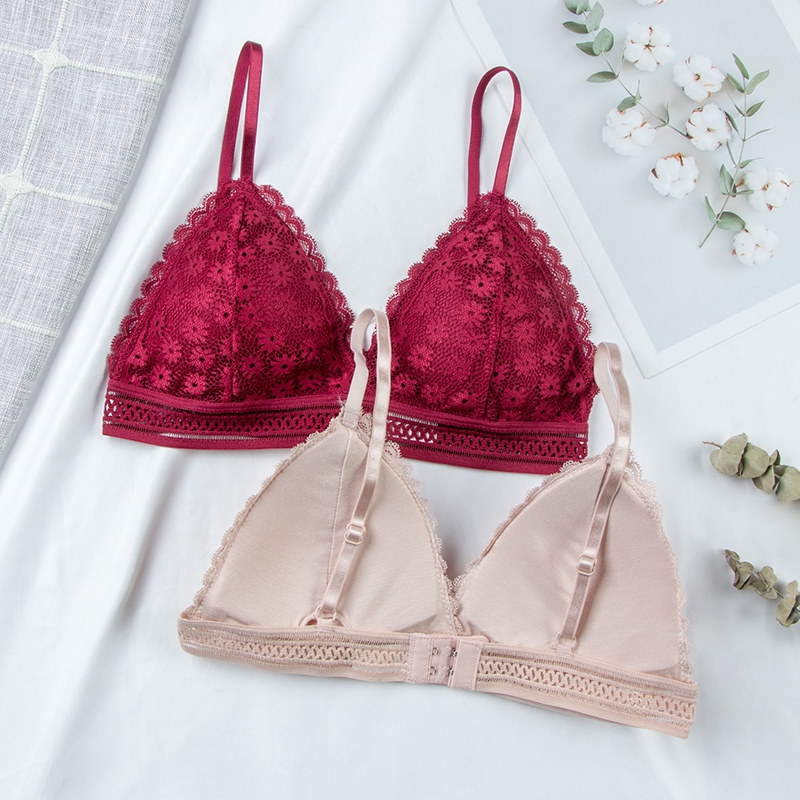 Sexy Floral Lace Bra Top For W - Lace Bralette Set ulasan dan harga